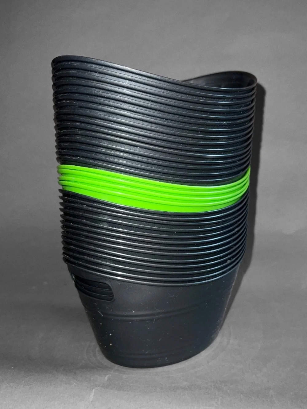 32 Gray & Green Mini Baskets